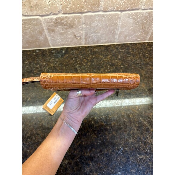 Patricia Nash Annesley Croc Embossed Leather Clutch Wristlet Wallet Cognac NWT - Picture 8 of 10